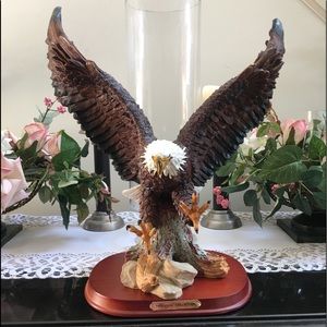 Collectable Eagles on wood base